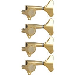 Grover 144G4 Mini Bass Machine Head, 4-in-Line, Gold Mini Bass Stemmechaniek