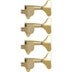 Grover 144G4 Mini Bass Machine Head, 4-in-Line, Gold Mini Bass Stemmechaniek