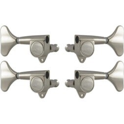 Grover 144N Mini Bass Machine Head, 2+2, Nickel basgitaar stemmechanieken