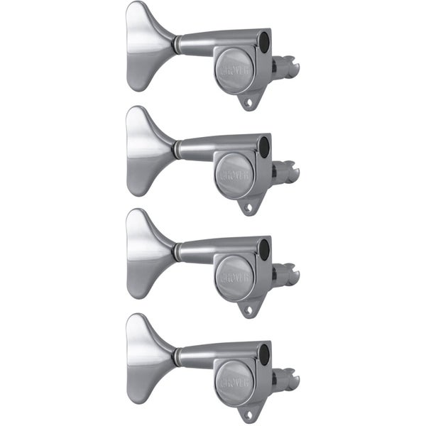 Grover 144NL4 Mini Bass Machine Head, 4-in-Line,Lefthand, Nickel Mini bass stemmechanieken