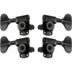 Grover 145BC Titan Electric Bass Machine Heads, 2+2,Black Chrome Basgitaar stemmechanieken set