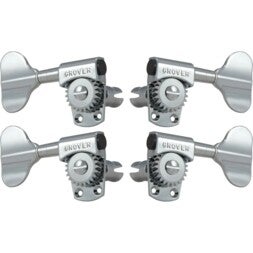 Grover 145C Titan Electric Bass Machine Heads, 2+2,Chrome Stemmechanieken voor basgitaartemmechanieken voor basgitaar