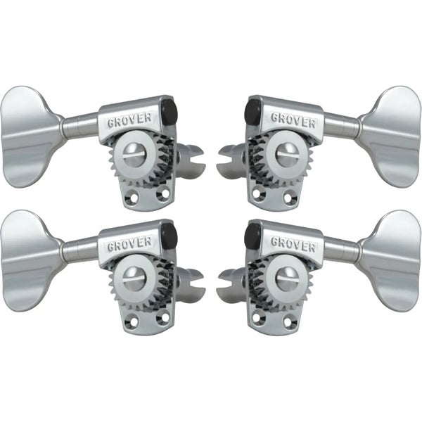 Grover 145C Titan Electric Bass Machine Heads, 2+2,Chrome Stemmechanieken voor basgitaartemmechanieken voor basgitaar