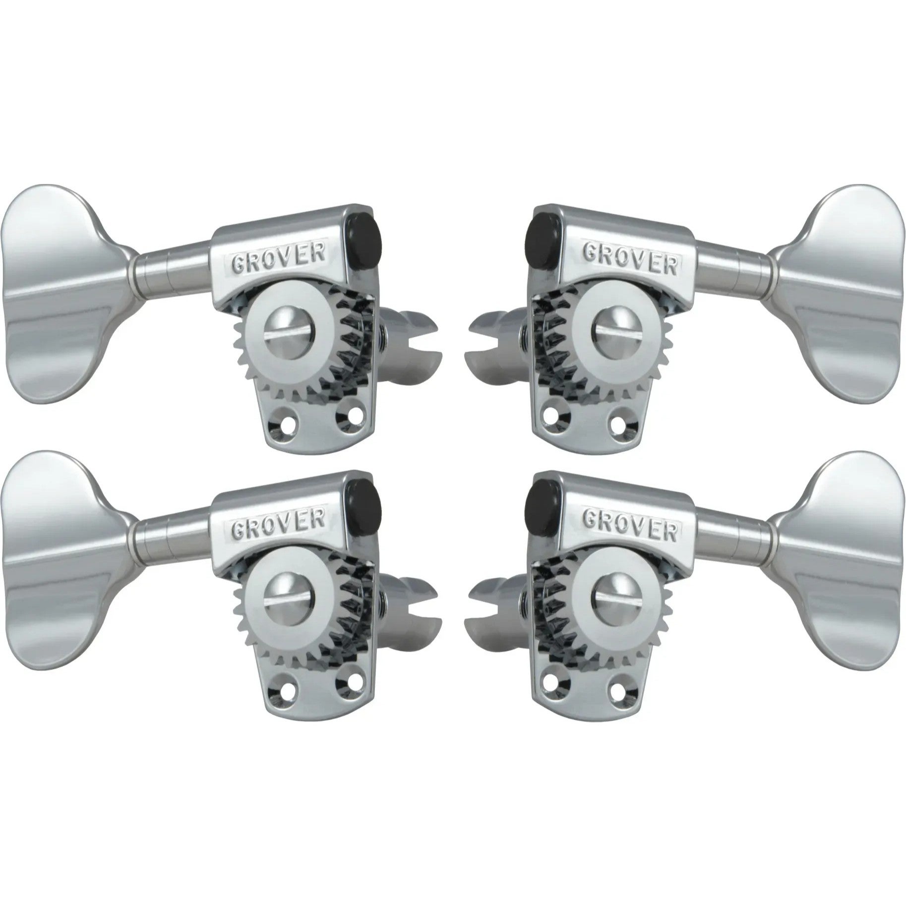 Grover 145C Titan Electric Bass Machine Heads, 2+2,Chrome Stemmechanieken voor basgitaartemmechanieken voor basgitaar