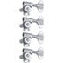 Grover 145C4 Titan Electric Bass Machine Heads 4-in-Line, Chrome basgitaar stemmechanieken