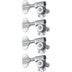 Grover 145CL4 Titan Electric Bass Machine Heads, 4-in-Line Lefthand, Chrome basgitaar stemmechanieken