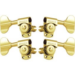 Grover 145G Titan Electric Bass Machine Heads,2+2, Gold basgitaar stemmechanieken