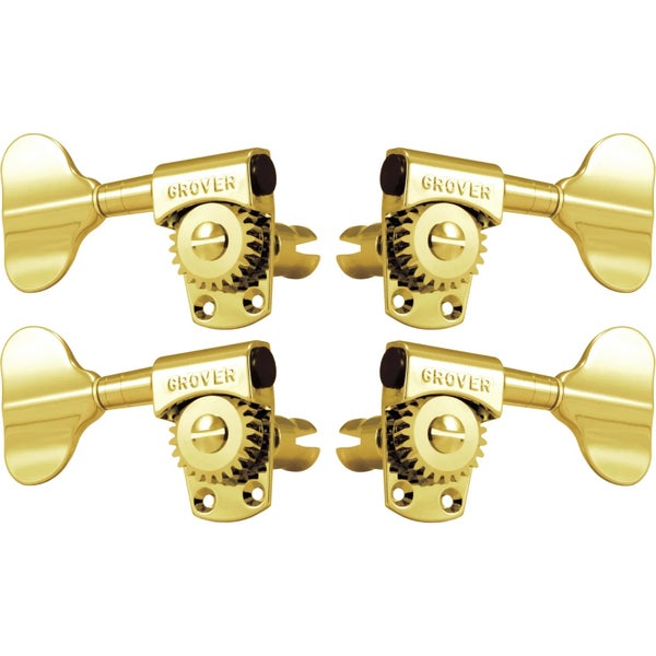 Grover 145G Titan Electric Bass Machine Heads,2+2, Gold basgitaar stemmechanieken