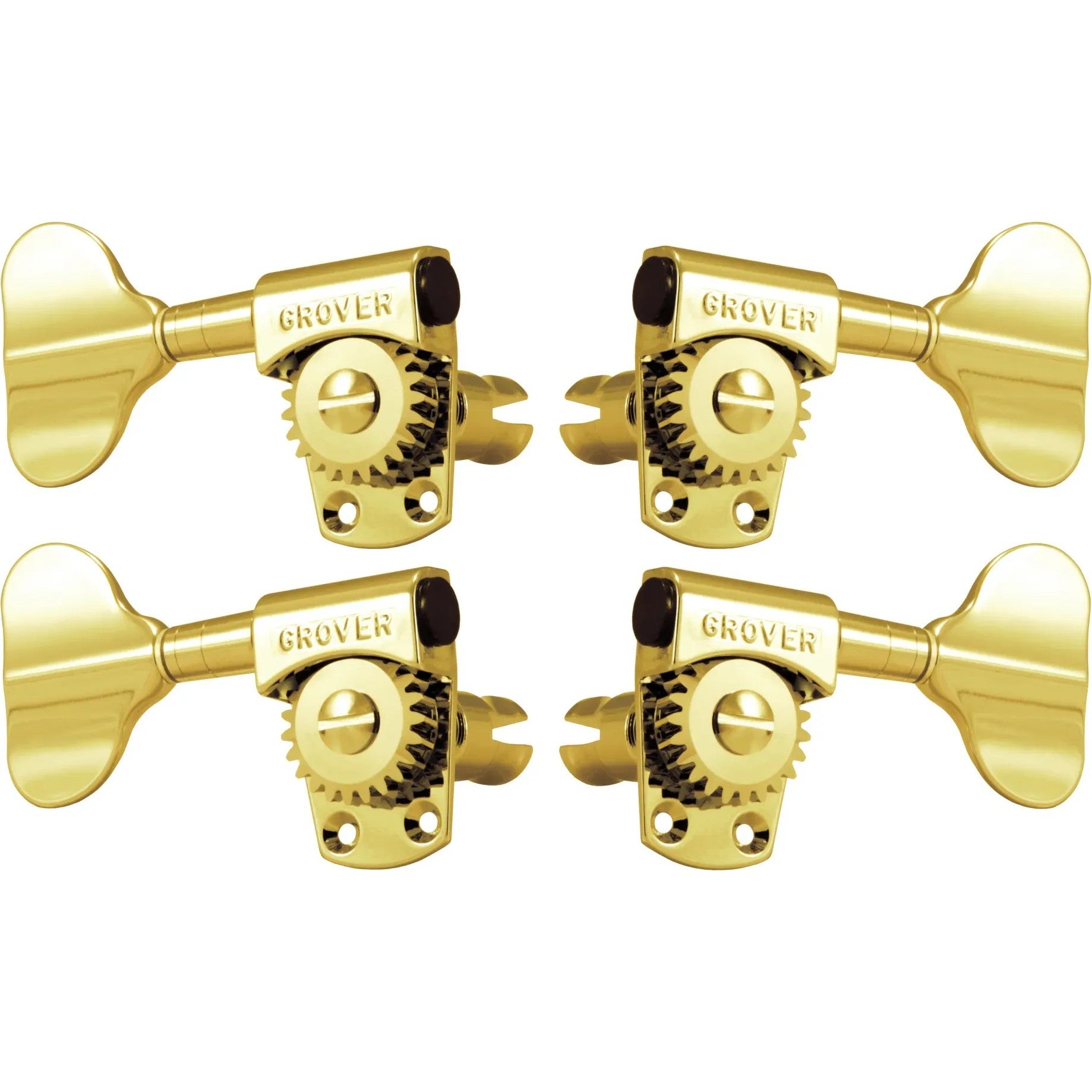 Grover 145G Titan Electric Bass Machine Heads,2+2, Gold basgitaar stemmechanieken