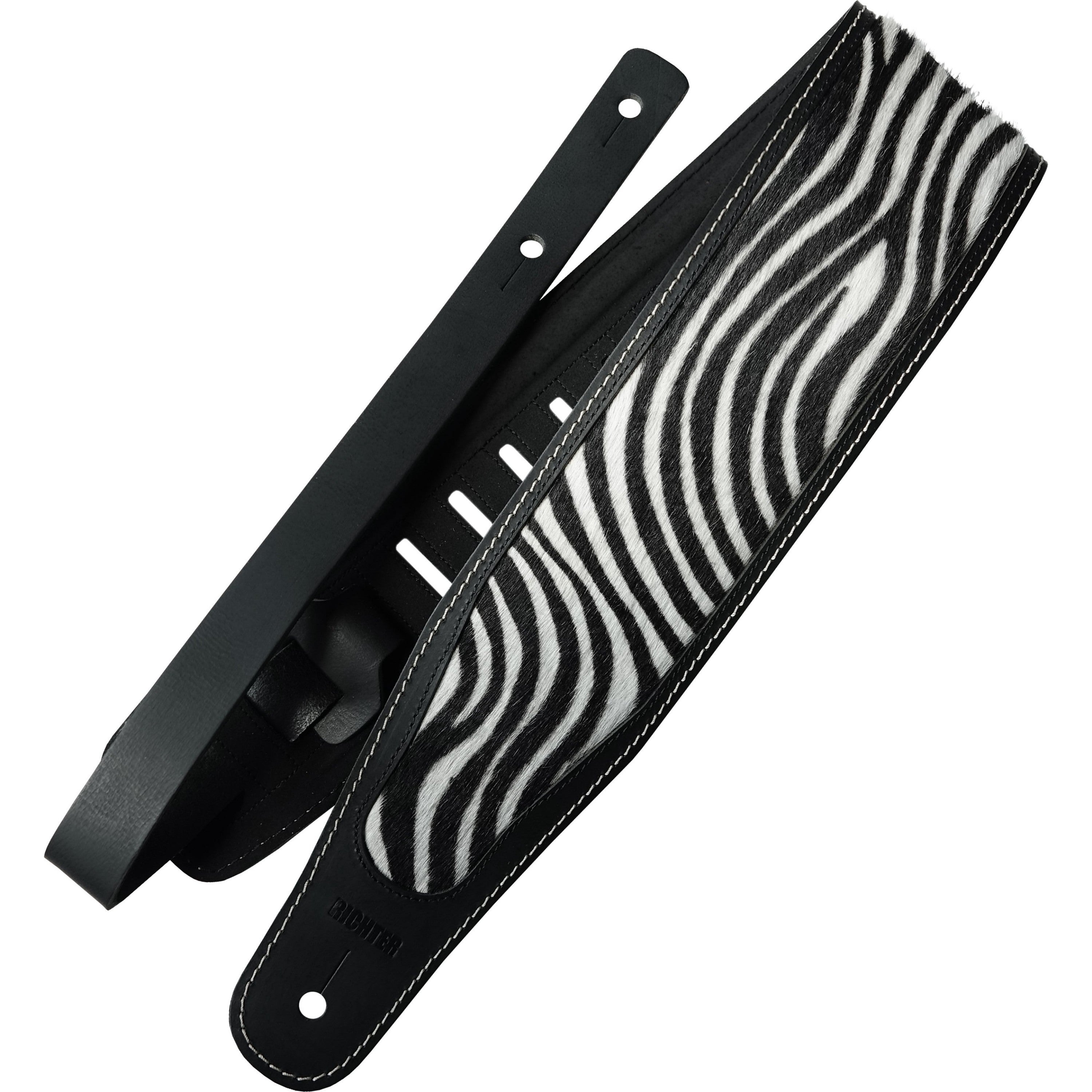 Richter 1611 Beavertail Special, Zebra Black / White, Gitaarband