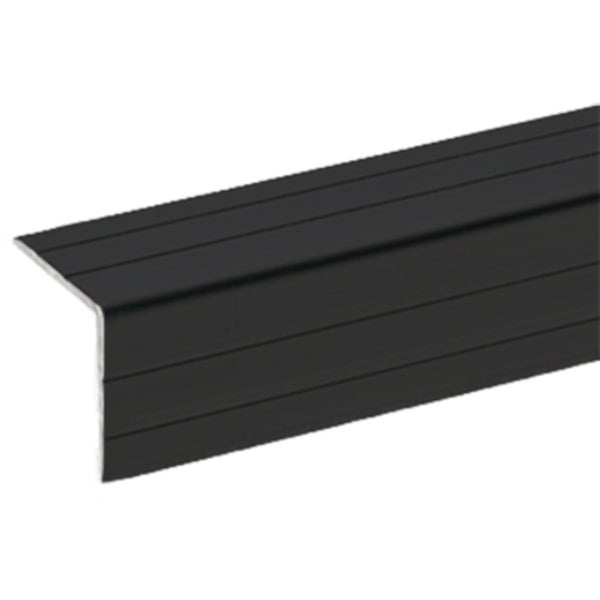 Adam Hall 6109BLK Aluminium angle edge protector 22 x 22mm Aluminium Hoekbeschermer 1 meter zwart 22 x 22 mm