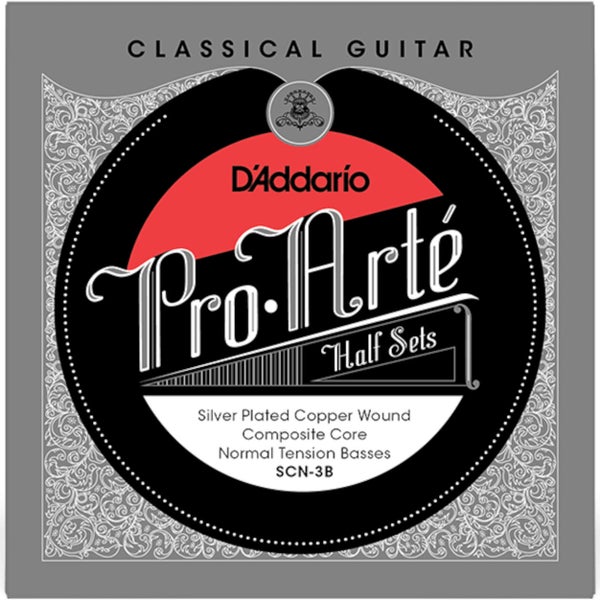 D'Addario SCN-3B Normal Tension Bass Half Set, Pro-Arté Composite klassieke gitaar (3 snaren)