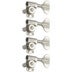 Grover 145N4 Titan Electric Bass Machine Heads, 4-in-Line,Nickel basgitaar stemmechanieken