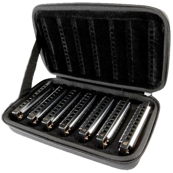 Hohner Blues Band 7 Harmonica Set set van 7 diatonische mondharmonicas