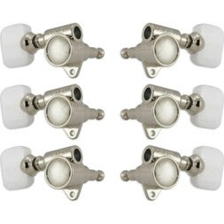 Grover 103N Original 'Milk Bottle' Rotomatics w Pearloid Button Stemmechanieken voor gitaar, 3x3