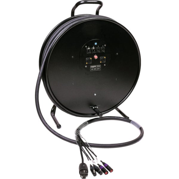 Klotz H3W55EU064 Klotz hybride kabelrol voor DMX, audio en stroom 64 meter