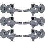 Grover 106C Locking Rotomatics, Round Button,3+3, Chrome Gitaar stemmechanieken