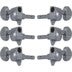 Grover 106C Locking Rotomatics, Round Button,3+3, Chrome Gitaar stemmechanieken