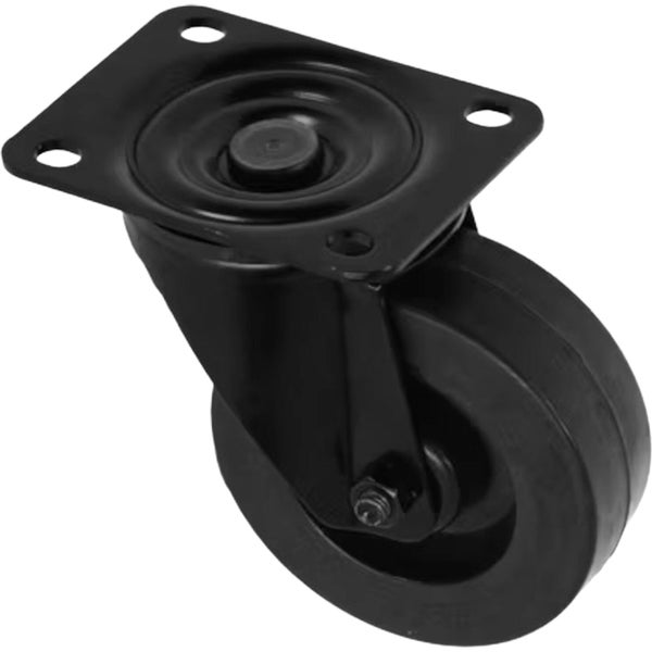 Adam Hall 372151BLK Swivel castor 100mm, zwart