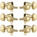 Grover 106G Locking Rotomatics, Round Button,3 + 3,Gold Locking Stemmechanieken voor Gitaar