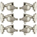 Grover 109-18N Super Rotomatics 18:1 Gear Ratio, 3+3, Nickel Gitaar stemmechanieken
