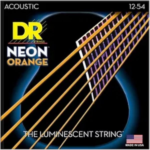 DR Strings NOA-10 HI-DEF NEON ORANGE Gecoate akoestische gitaar snaren