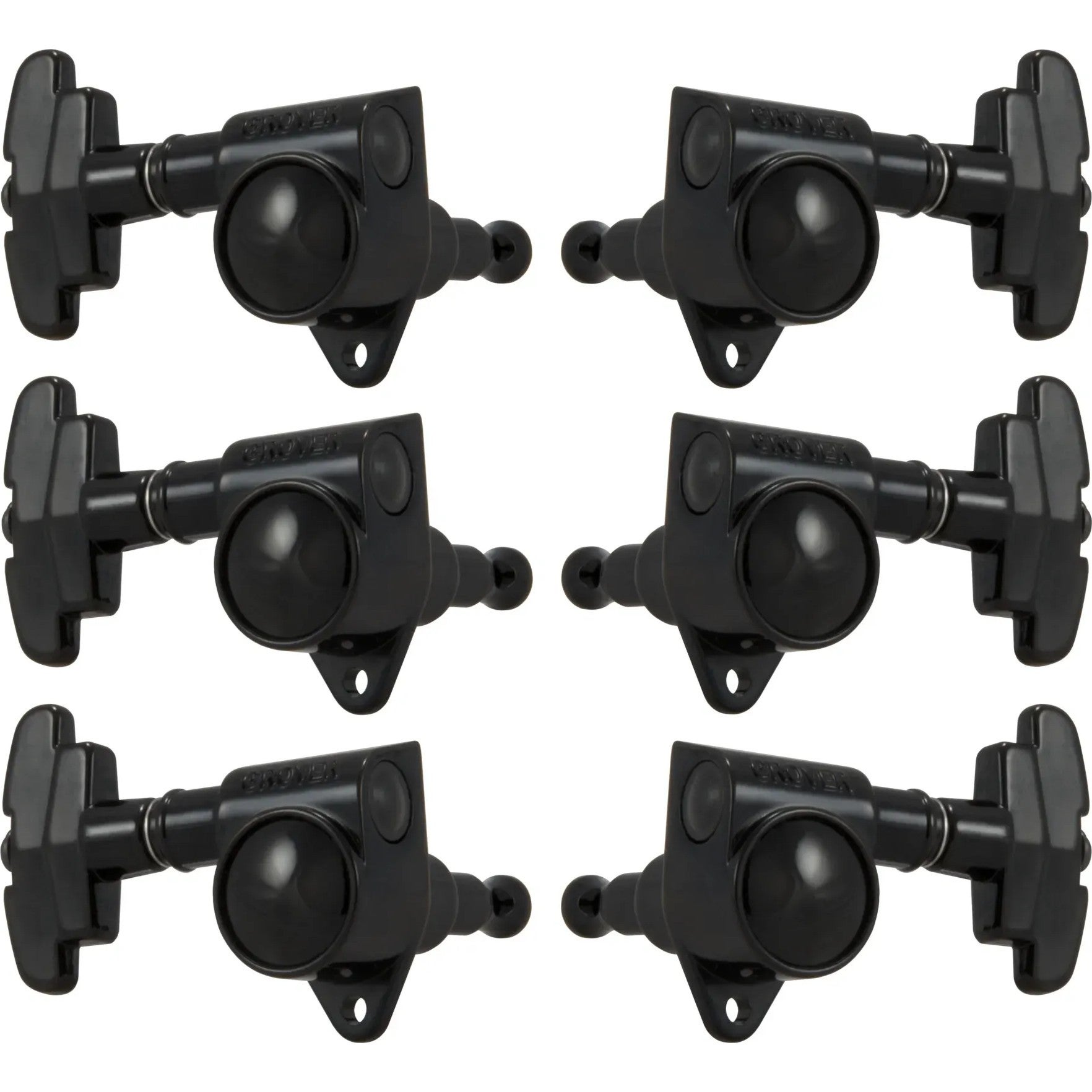Grover 109BC Super Rotomatics 3-Step Button,3+3, Black Chrome Super Rotomatics stemmechanieken