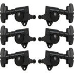 Grover 109BC Super Rotomatics 3-Step Button,3+3, Black Chrome Super Rotomatics stemmechanieken
