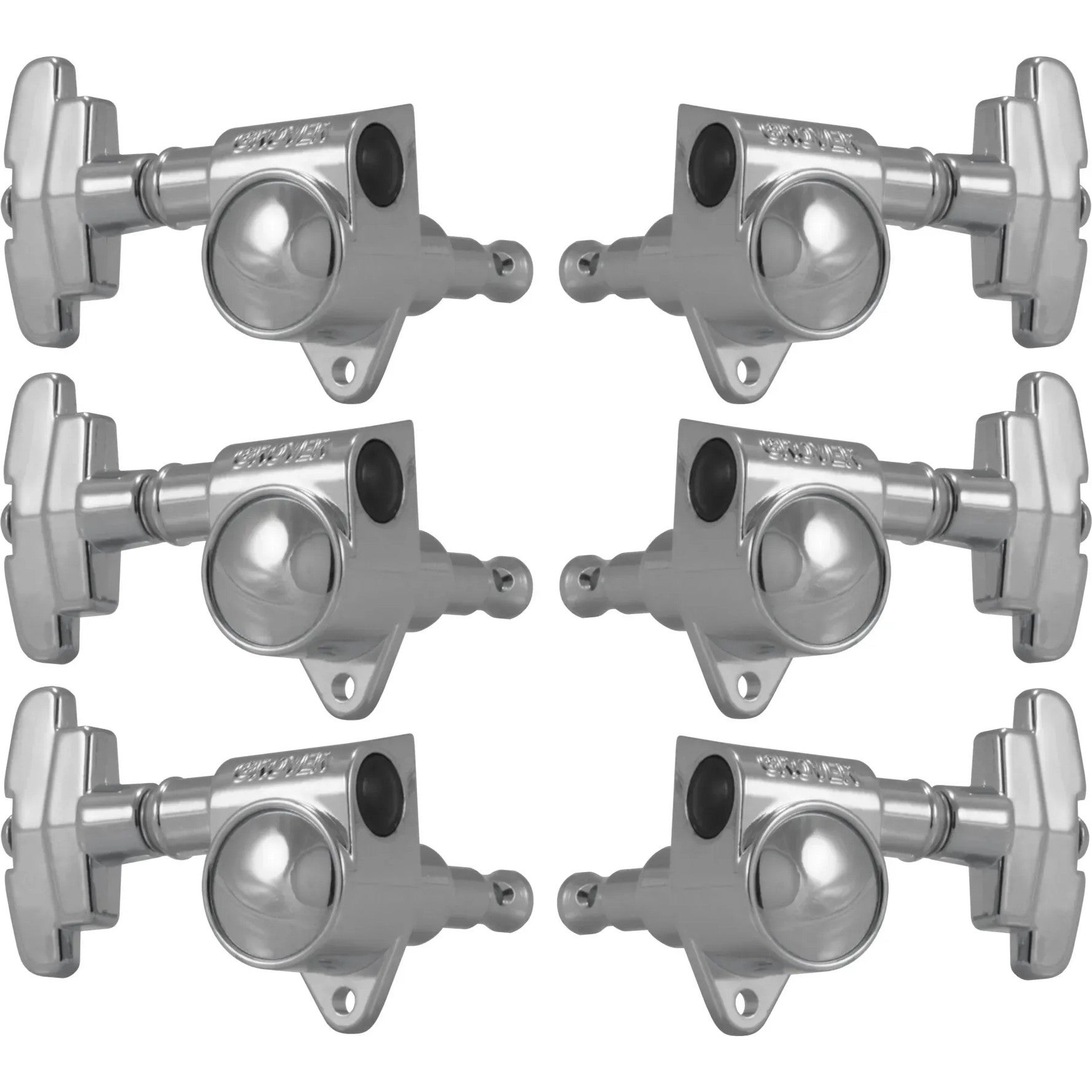 Grover 109C Super Rotomatics 3-Step Button,3+3,Chrome Gitaren stemmechanieken