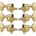 Grover 109G Super Rotomatics 3-Step Button,3+3,Gold Gouden stemmechanieken voor elektrische gitaar