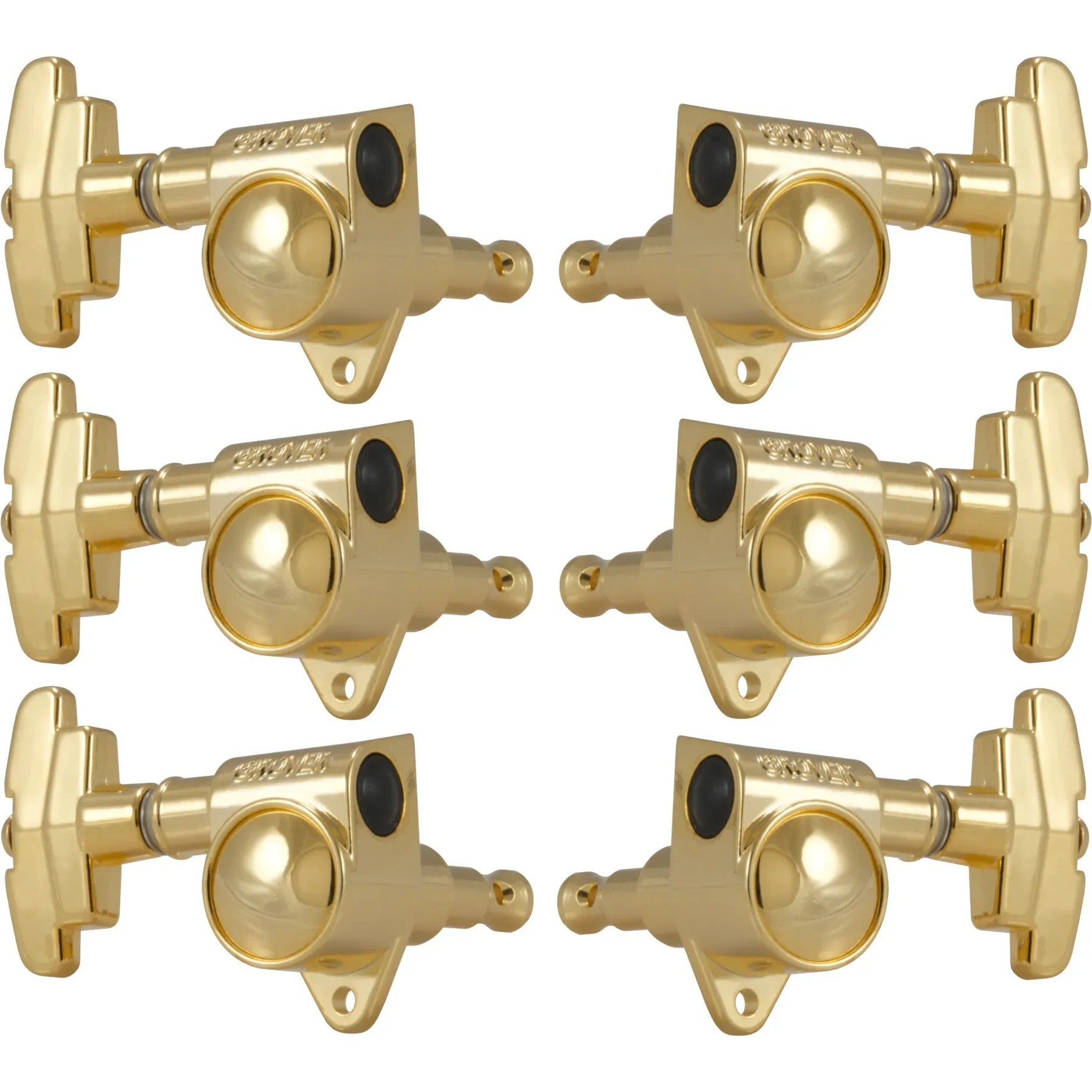 Grover 109G Super Rotomatics 3-Step Button,3+3,Gold Gouden stemmechanieken voor elektrische gitaar