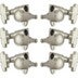 Grover 109N Super Rotomatics 3-Step Button,3+3,Nickel Elektrische gitaar stemmechanieken