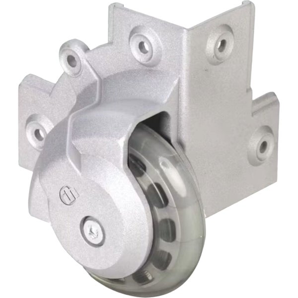Adam Hall 37501S Surface Mount Corner Castor met zacht wiel, 75 mm