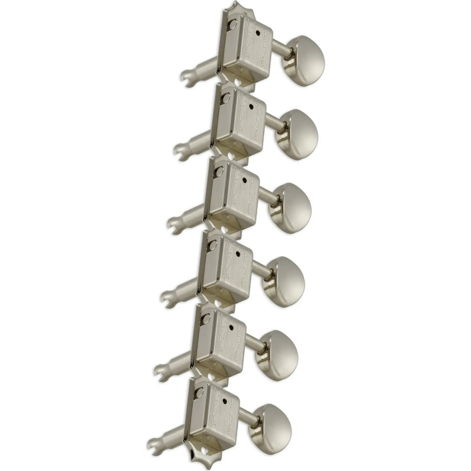 Grover 133C6 Deluxe Guitar Machine Head,6-in-Line,Chrome Gitaren stemmechanieken