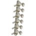 Grover 133C6 Deluxe Guitar Machine Head,6-in-Line,Chrome Gitaren stemmechanieken