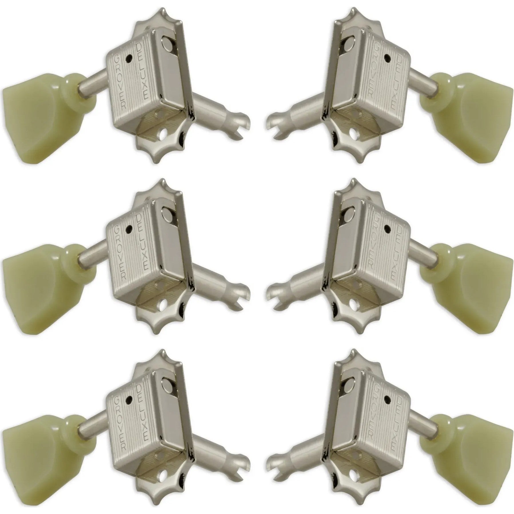 Grover 133CK Deluxe Guitar Machines w Keystone Button,3+3,Chrome Gitaren stemmechanieken