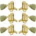 Grover 133GK Deluxe Guitar Machine Heads w Keystone Button,3+3,Gold Gitaar stemmechanieken