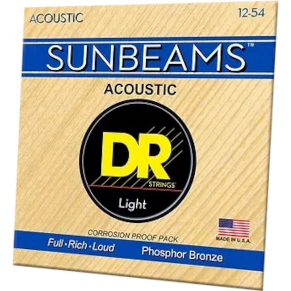 DR Strings RCA-12 SUNBEAM Phosphor Bronze Acoustic Guitar Strings