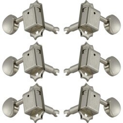 Grover 133N Deluxe Guitar Machine Heads,3+3,Nickel Gitaar stemmechanieken