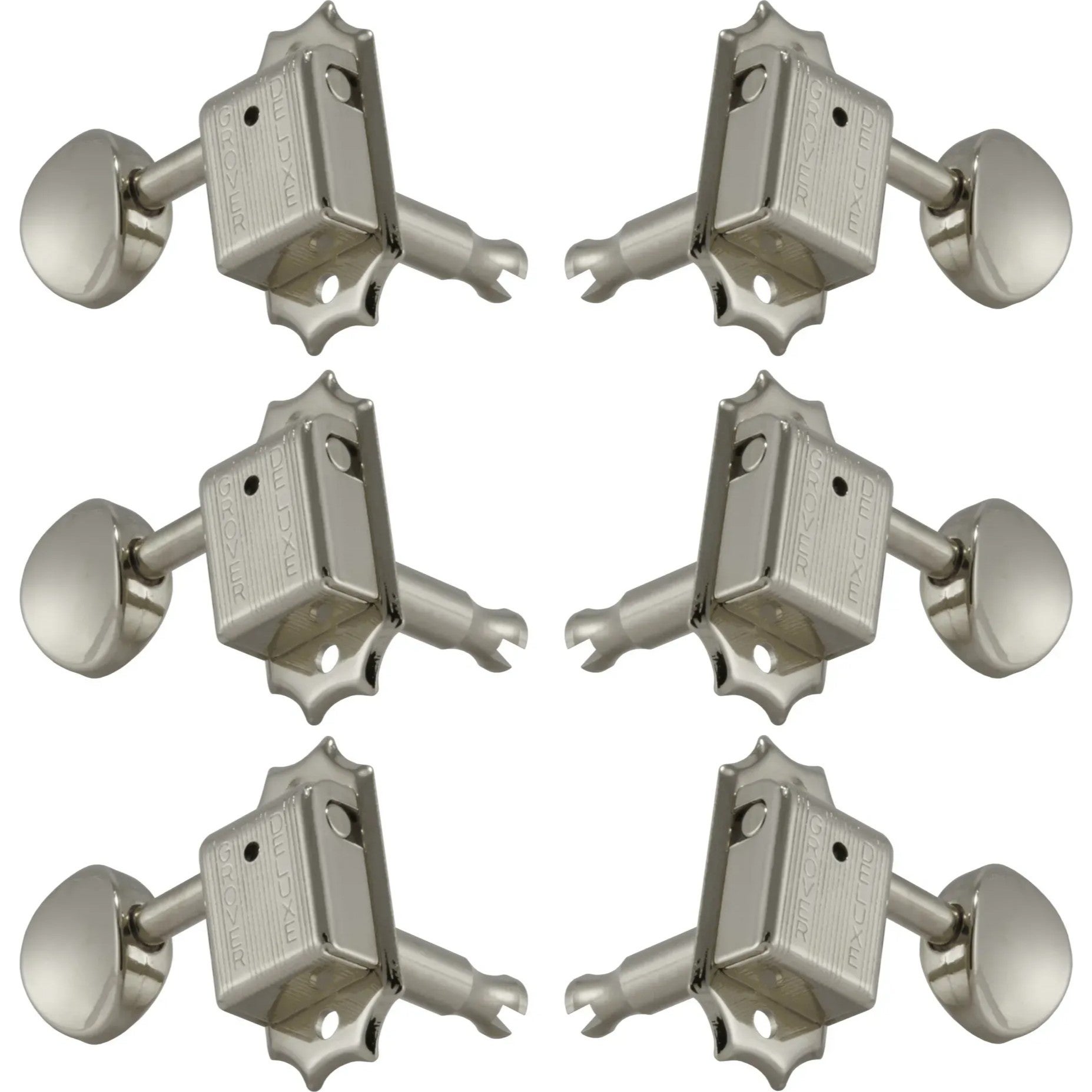 Grover 133N Deluxe Guitar Machine Heads,3+3,Nickel Gitaar stemmechanieken