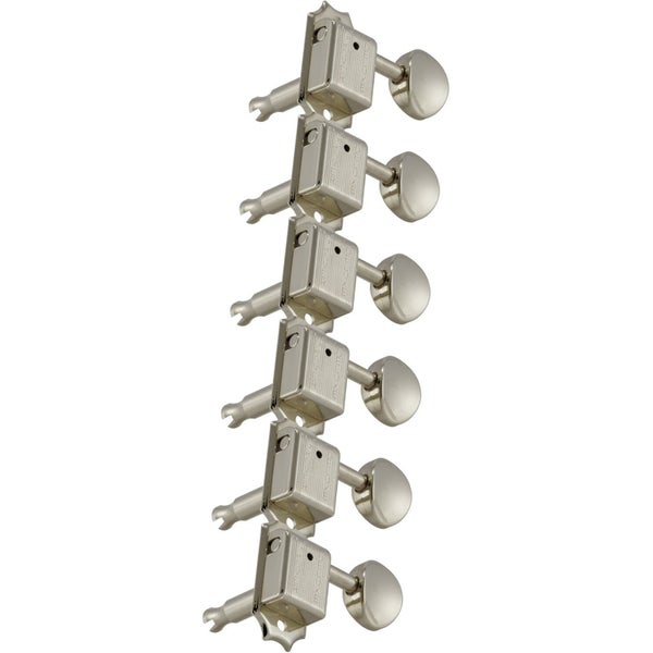 Grover 133N6 Deluxe Guitar Machine Heads,6-in-Line,Nickel Gitaar stemmechanieken