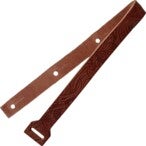 Richter 2034 Leather Tailpiece, Floral Tan, Gitaarband