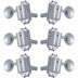 Grover 136C Vintage Deluxe Machine Heads,3+3,Chrome Gitaar stemmechanieken