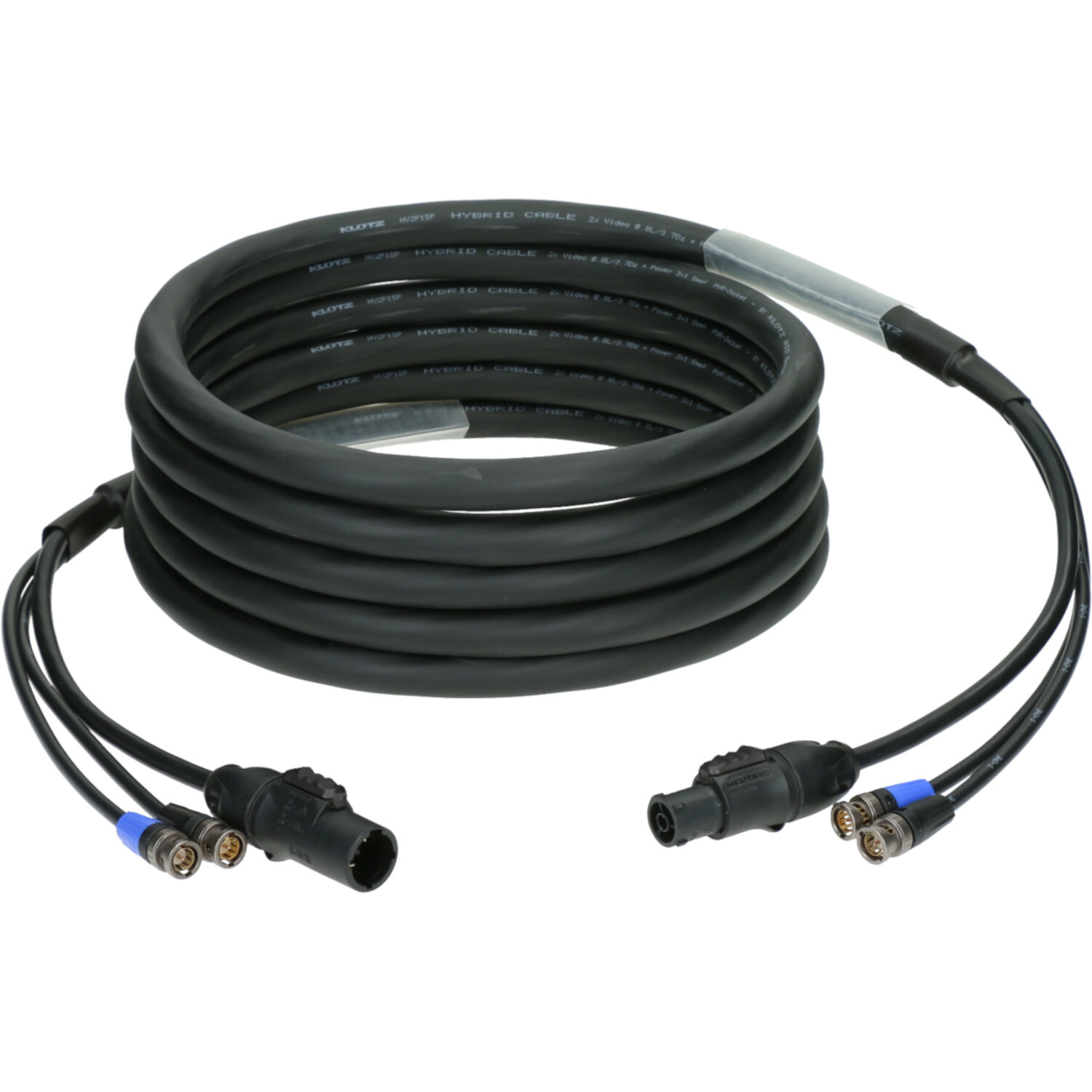 Klotz V-2PTP-015 hybride video- en voedingskabel 15 meter