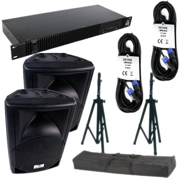 Devine 2x Artis 12 passief + D-600 + accessoires