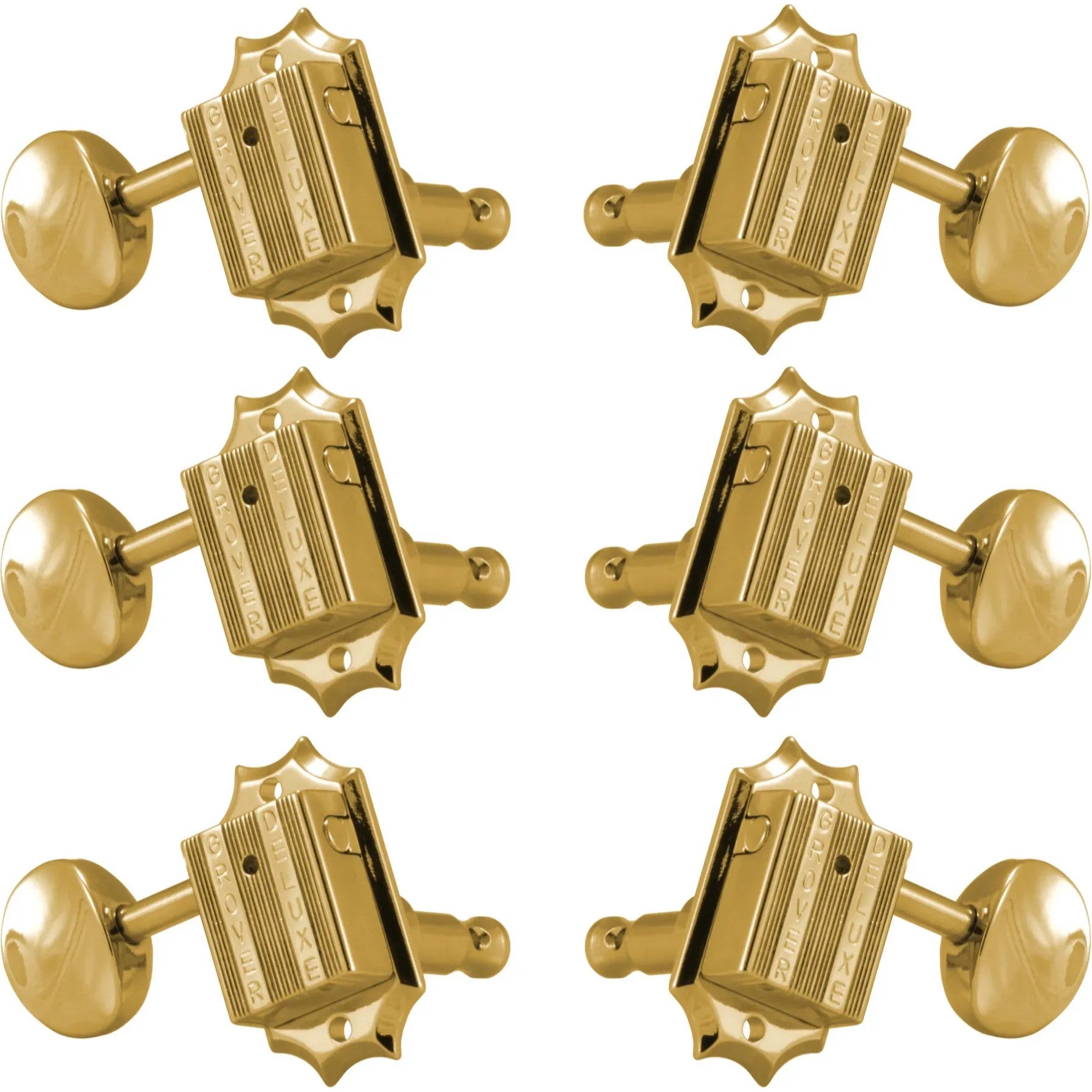 Grover 136G Vintage Deluxe Guitar Machine Heads,3+3,Gold Gitaar stemmechanieken