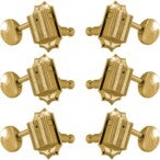 Grover 136G Vintage Deluxe Guitar Machine Heads,3+3,Gold Gitaar stemmechanieken