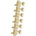 Grover 136G6 Vintage Deluze Guitar Machine Heads,6-in-Line,Gold Gitaar stemmechanieken