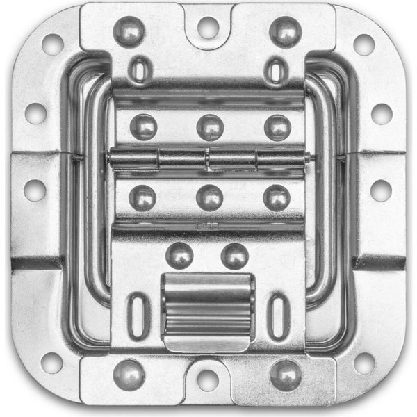 Adam Hall 27096H Lid Stay Medium half cranked with Hinge and Click-Sto Lidstay met scharnier en click-stop