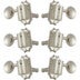 Grover 136N Vintage Deluxe Guitar Machine Heads,3+3,Nickel Gitaar stemmechanieken